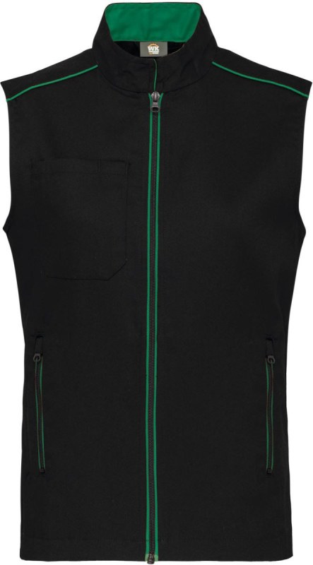 WK WK 6148 Pánská vesta "Day-to-Day" 20.6148 black/kelly green