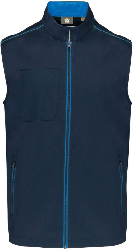 WK WK 6148 Pánská vesta "Day-to-Day" 20.6148 navy/light royal blue - Pánské oblečení vesty