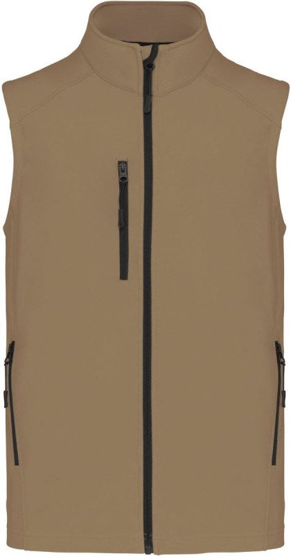 Kariban K 403 Pánská 3-vrstvá softshellová vesta 20.K403 camel