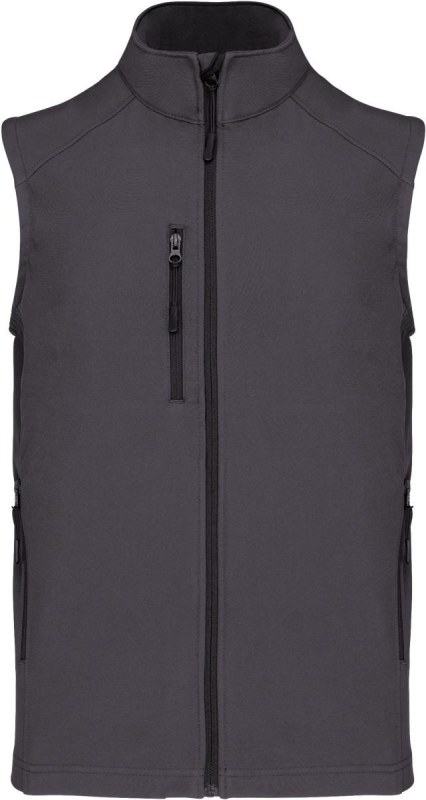 Kariban K 403 Pánská 3-vrstvá softshellová vesta 20.K403 titanium - Pánské oblečení vesty