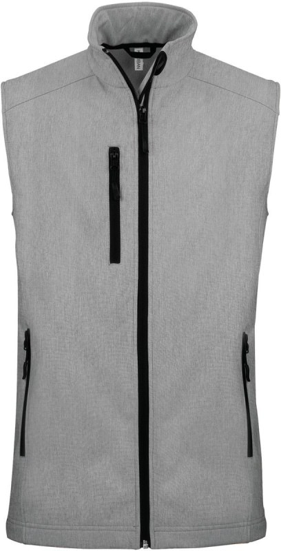 Kariban K 403 Pánská 3-vrstvá softshellová vesta 20.K403 marl grey