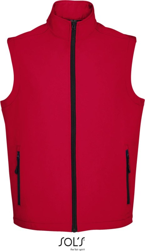 SOL´S Race BW Men Pánská 2-vrstvá softshellová vesta 25.2887 pepper red