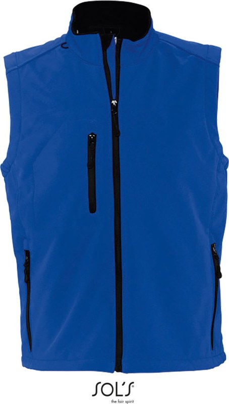 SOL´S Rallye Men Pánská 3-vrstvá softshellová vesta 25.6601 royal blue