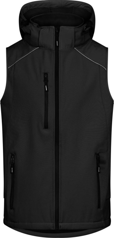 Promodoro 7840 Pánská 3-vrstvá softshellová vesta 40.7840 black