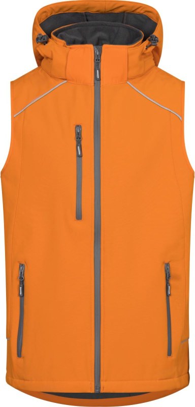 Promodoro 7840 Pánská 3-vrstvá softshellová vesta 40.7840 orange