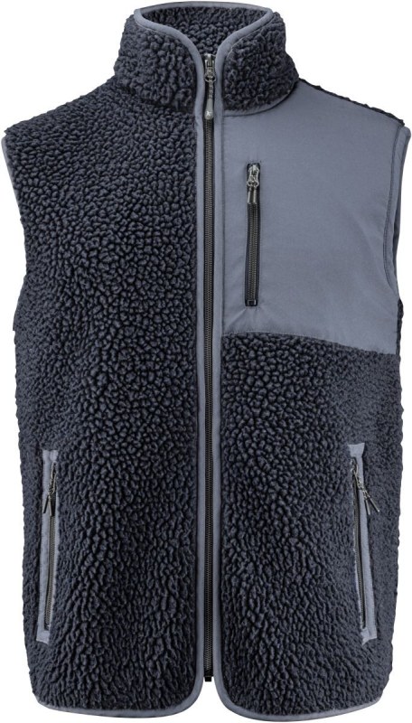 James Harvest Kingsley Fleece Vest Men Pánská fleecová vesta Sherpa "Two-Tone" 62.1501 navy