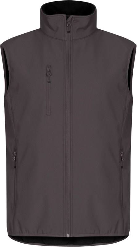 Clique Classic Softshell Vest M Pánská 3-vrstvá softshellová vesta 67.0911 dark grey