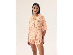 Henderson Dámské pyžamo 42686 Naranja kr/r S-2XL pruhované
