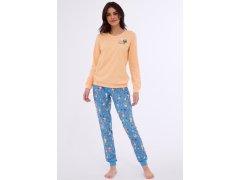 Pyžamo Cornette 467/373 Sovy dlouhé/r S-2XL dámské