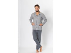Pyžamo Ambroży 196 Grey Melange - M-Max