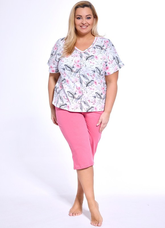 Pyžamo Cornette 695/312 Vivian kr/r 3XL-5XL dámské - Dámská pyžama