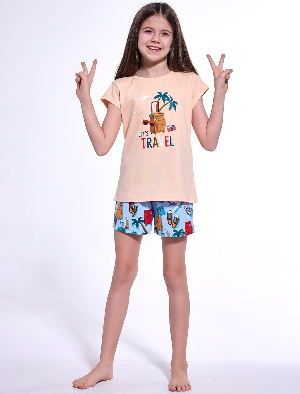 Pyžamo Cornette Kids Girl 787/110 Travel 2 86-128 Pyžamo Cornette Kids Girl 787/110 Travel 2 86-128 - Dámská pyžama