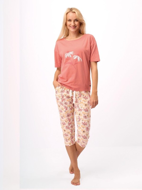 Pyžamo Key LNS 552 A25 kr/r S-XL Pyžamo Key LNS 552 A25 kr/r S-XL - Dámská pyžama