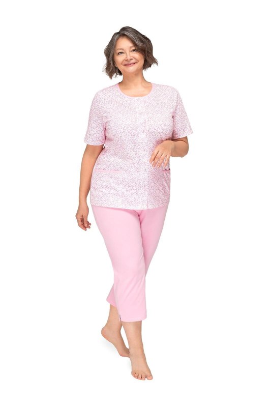 Pyžamo Martel Kasia I 265 cr/r M-3XL rozepínací Pyžamo Martel Kasia I 265 cr/r M-3XL rozepínací - Dámská pyžama