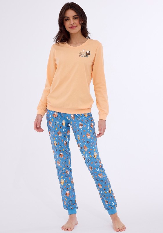 Pyžamo Cornette 467/373 Sovy dlouhé/r S-2XL dámské Pyžamo Cornette 467/373 Sovy dlouhé/r S-2XL dámské - Dámská pyžama