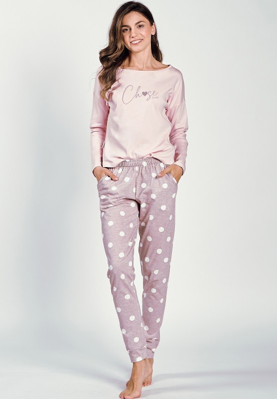 Taro Libby 3214 Libby long/r S-XL dámské pyžamo - Dámská pyžama