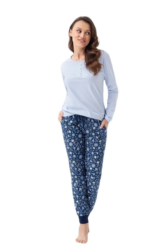 Dámské pyžamo Luna 334 long/r 3XL Dámské pyžamo Luna 334 long/r 3XL - Dámská pyžama