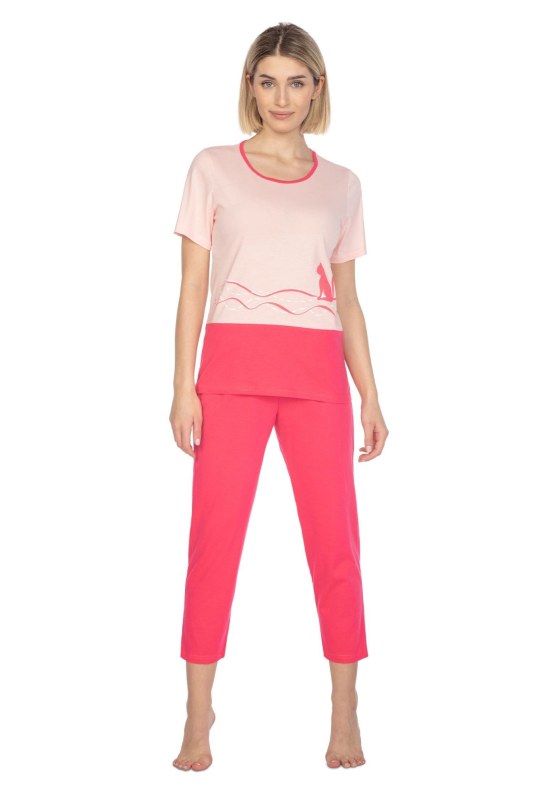 Dámské pyžamo 663 pink plus - REGINA - Dámská pyžama