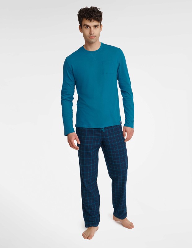 Neobvyklé pyžamo 40947-55X Modrá - Henderson - Dámská pyžama