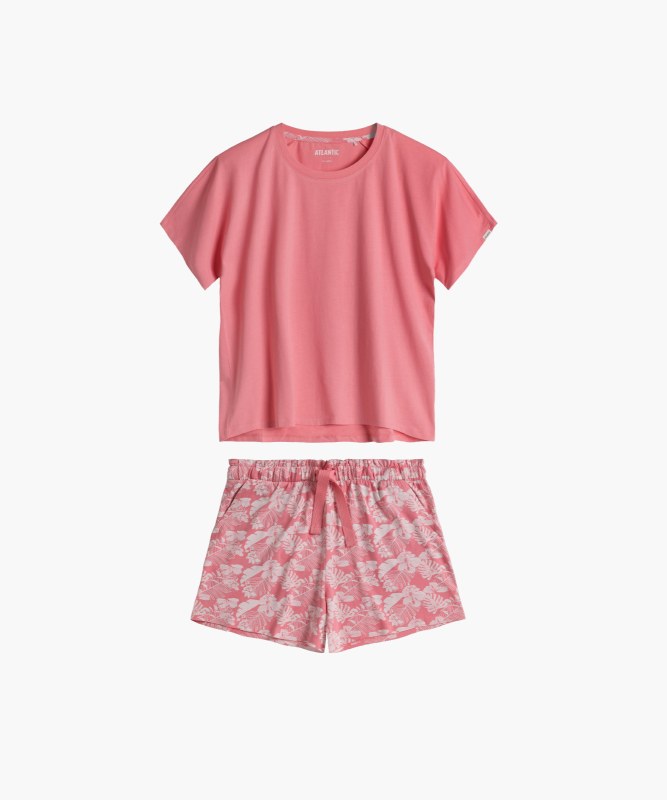 Dámské pyžamo Atlantic - růžové - Dámská pyžama