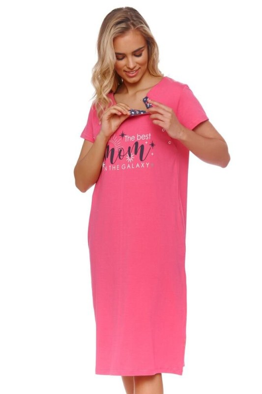 Mateřská košilka Peony růžová - Dámská pyžama košilky