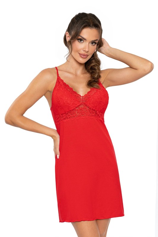 Dámská noční košilka Gabi red - Donna Dámská noční košilka Gabi red - Donna - Dámská pyžama noční košile