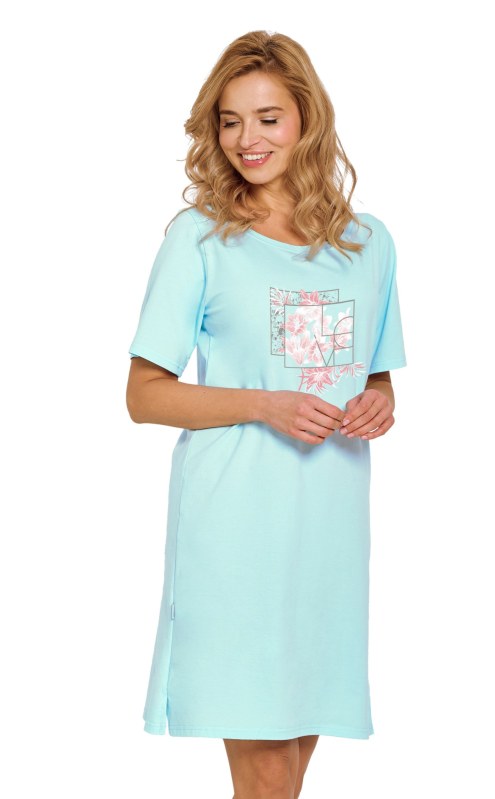 Dámská noční košilka 3327 Isla blue - TARO Dámská noční košilka 3327 Isla blue - TARO - Dámská pyžama noční košile