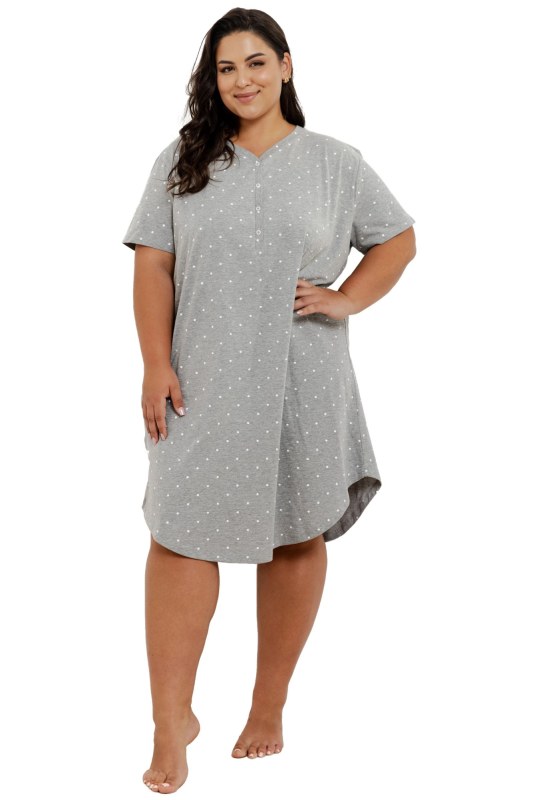Dámská noční košilka 3367 Meg grey - TARO Dámská noční košilka 3367 Meg grey - TARO - Dámská pyžama noční košile