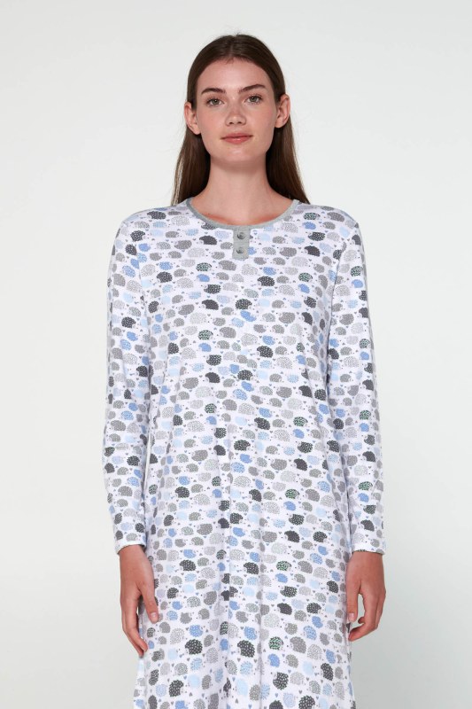 Vamp - Noční košile s dlouhými rukávy 19496 - Vamp - Dámská pyžama noční košile