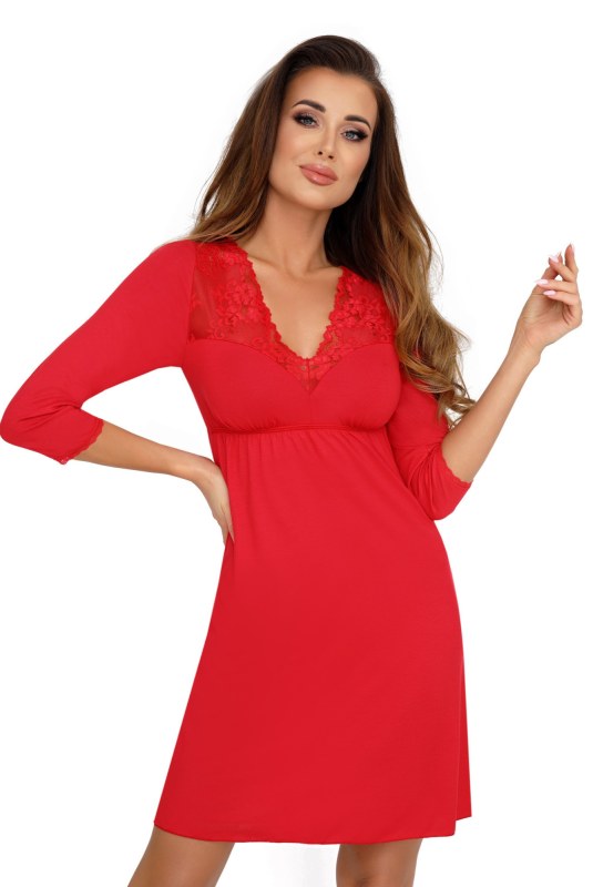 Košile Klarisa II Červená - Donna - Dámská pyžama noční košile