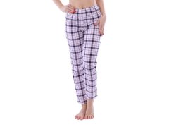 Dámské kalhoty na spaní Magda růžovo-šedé