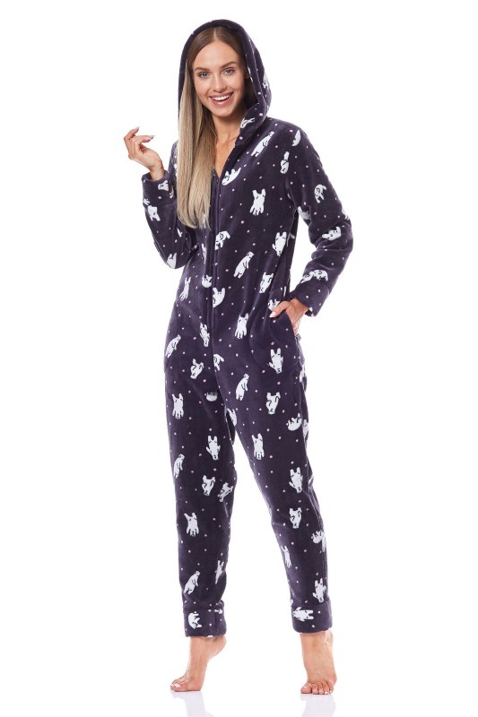 Dámský overal L&L 9151 K PRN - Dámská pyžama pyžama