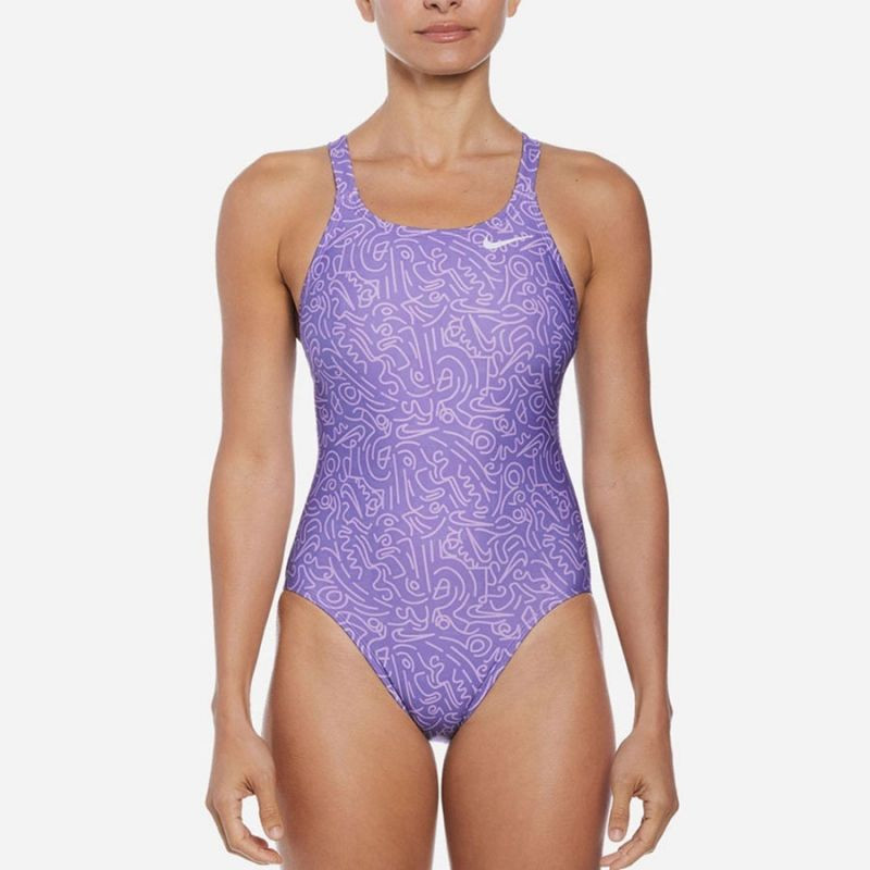 Dámské plavky W NESSD011 582 fialkové - Nike - Dámské plavky