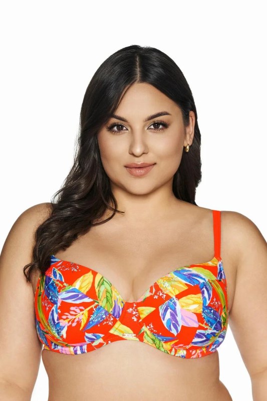 PLAVKOVÁ PODPRSENKA SK 226 VIVID ORANGE MAXI - Dámské plavky