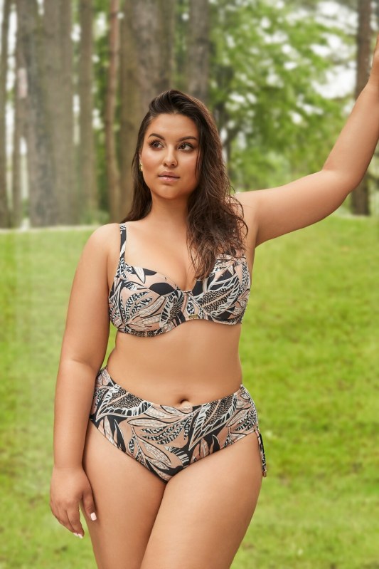 Měkká plavková podprsenka Ava SK 221 Latte Maxi