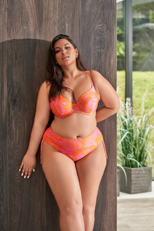 Měkká plavková podprsenka Ava SK 215 Tangerine