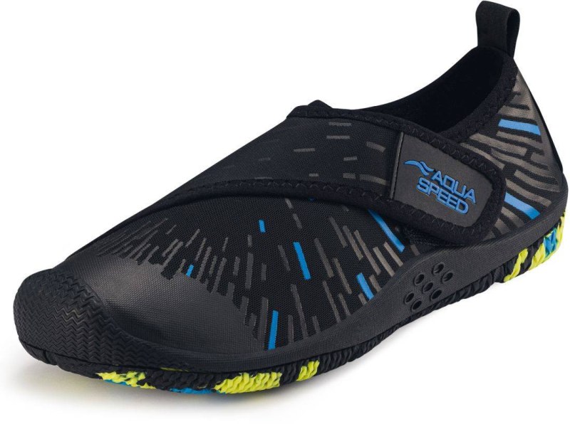 AQUA SPEED Plavecká obuv Tegu Black/Blue - Dámské plavky plážové oblečení a doplňky