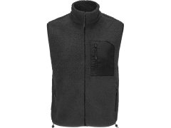 SOL´S Fury Bodywarmer Fleecová vesta Sherpa 25.4041 carbon grey/black