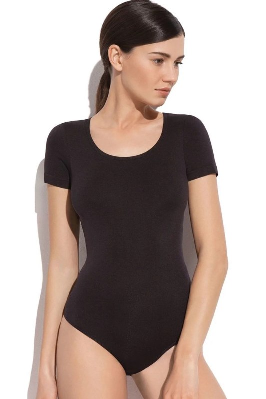 Dámské body T-Shirt 5571S Černá - GATTA Dámské body T-Shirt 5571S Černá - GATTA - Dámské spodní prádlo body