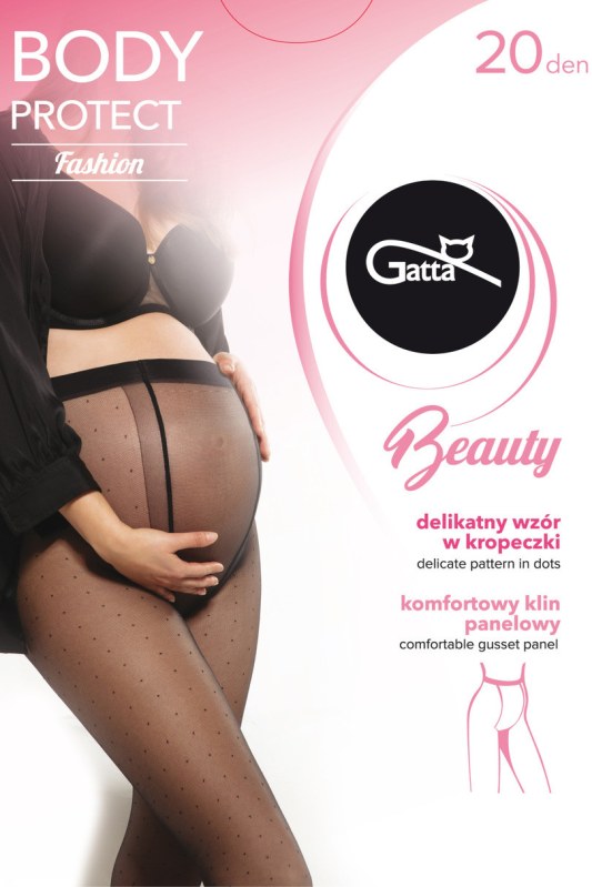 Dámské punčochové kalhoty GB BODY PROTECT - 20 DEN, Puntíky - Dámské spodní prádlo body