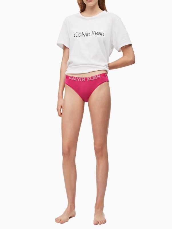 Kalhotky QD3637E - 8ZK malinová - Calvin Klein - Dámské spodní prádlo
