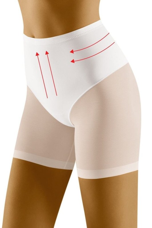 Stahovací boxerkové kalhotky Relaxa bílé - Dámské spodní prádlo