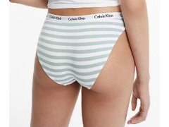 Dámské kalhotky D1618E 5XD bílá/zelená - Calvin Klein