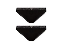 Dámské kalhotky 2PACK 163334 3F223 00020 černé - Emporio Armani