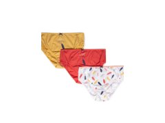 Dámské kalhotky BIKINI L-122BIB-38 3-pack žluto-oranž - Lama