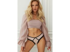 Dámské kalhotky s&nbsp;květinovým vzorem model 222655 Pure Sin