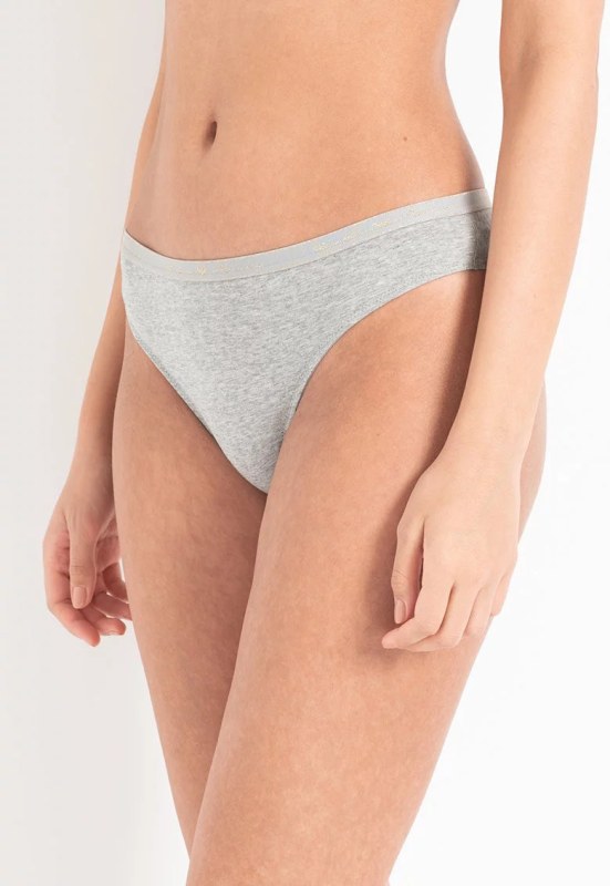 Dámské brazilské kalhotky 2 pack 163337 1A223 - 00948 - Šedá - Emporio Armani - Dámské spodní prádlo kalhotky a&nbsp;tanga brazilské kalhotky