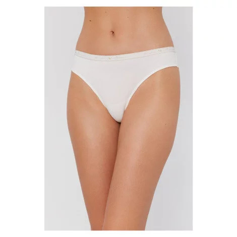 Dámské brazilské kalhotky 2 pack 163337 1A223 - 06110 - Bílá - Emporio Armani