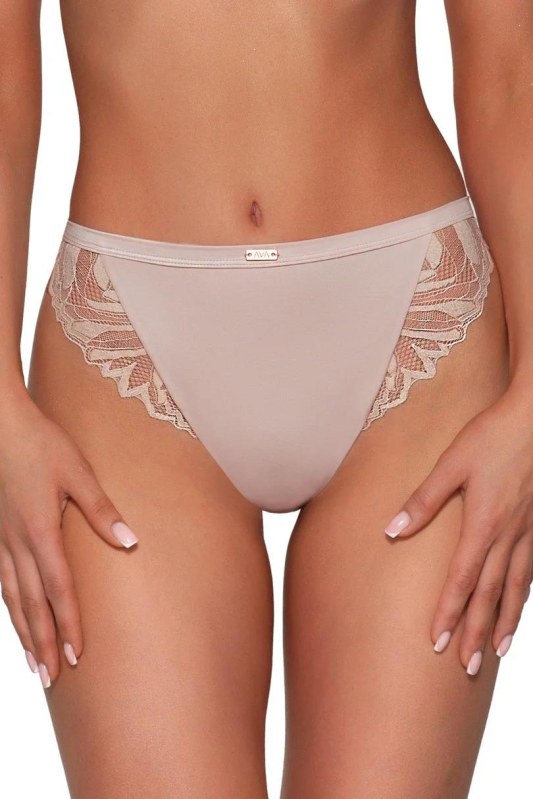 BRAZILIANS AV 2105/B BEIGE - Dámské spodní prádlo kalhotky a&nbsp;tanga brazilské kalhotky