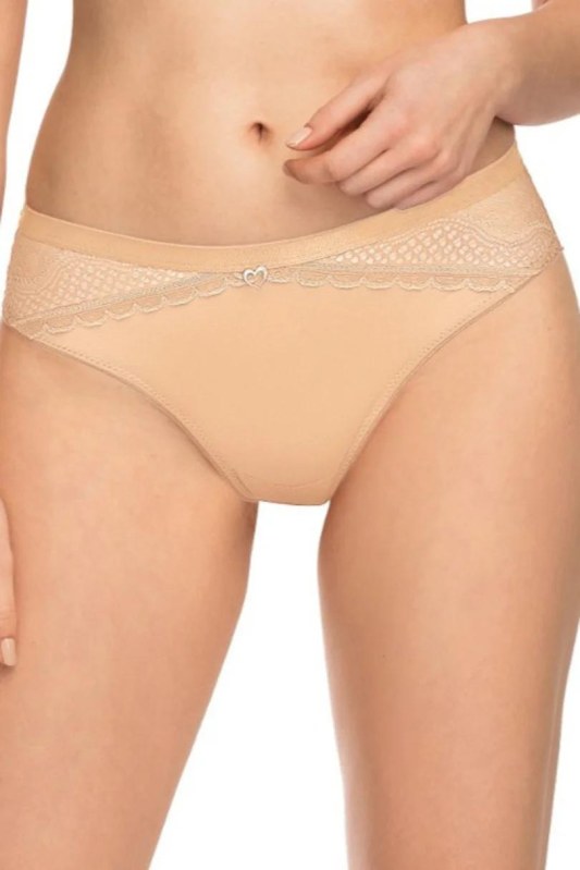CLARISA BRAZILIANS BEIGE - Dámské spodní prádlo kalhotky a&nbsp;tanga brazilské kalhotky